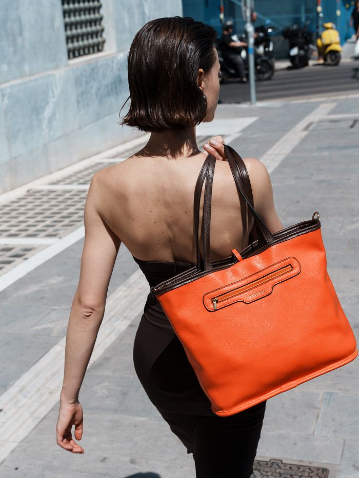 Two Faced Reversible Tote Bag - Zipper