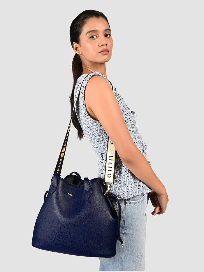 Two Faced Reversible Tote Bag - Pouch