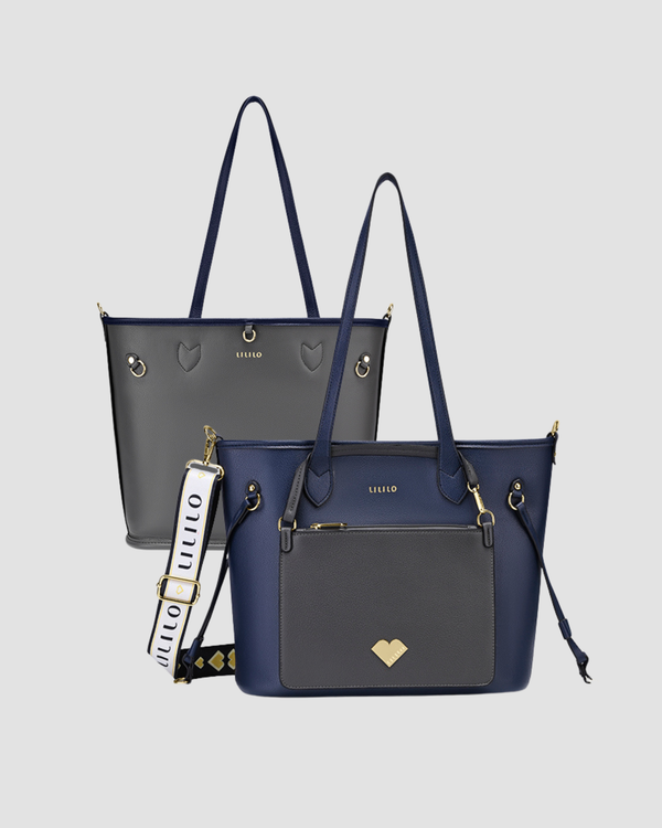 Two Faced Reversible Tote Bag - Pouch