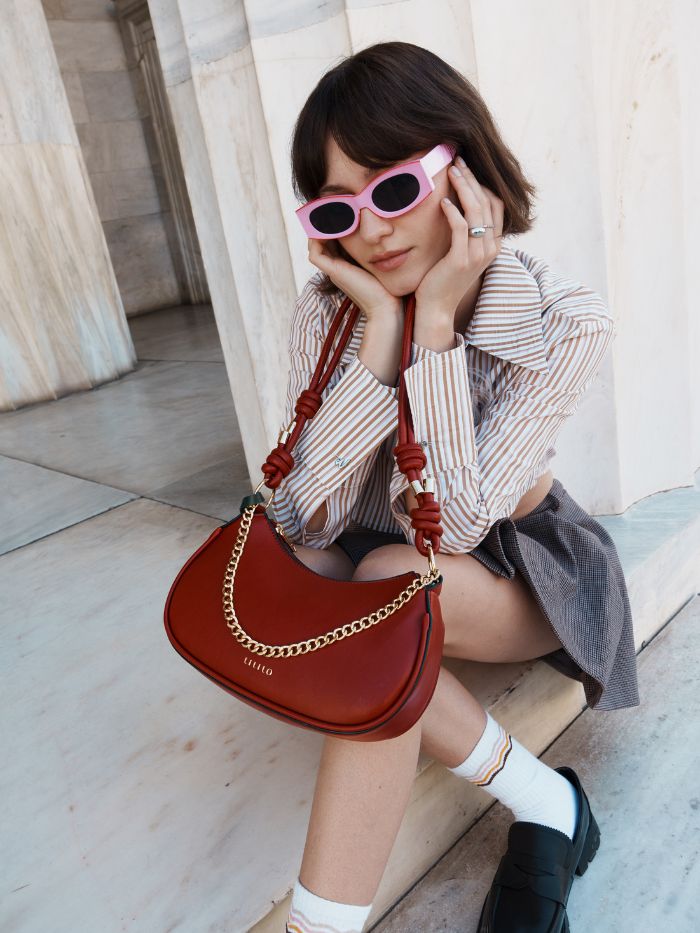 Tied Down Shoulder Bag