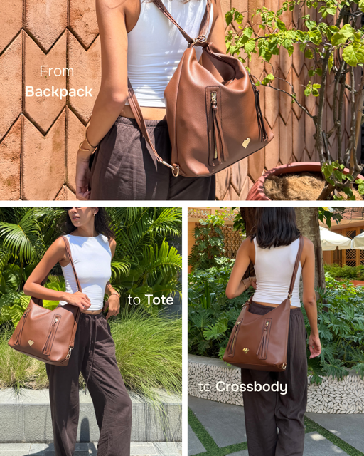 Threesome - 3 in 1 Tote, Backpack & Cross Body