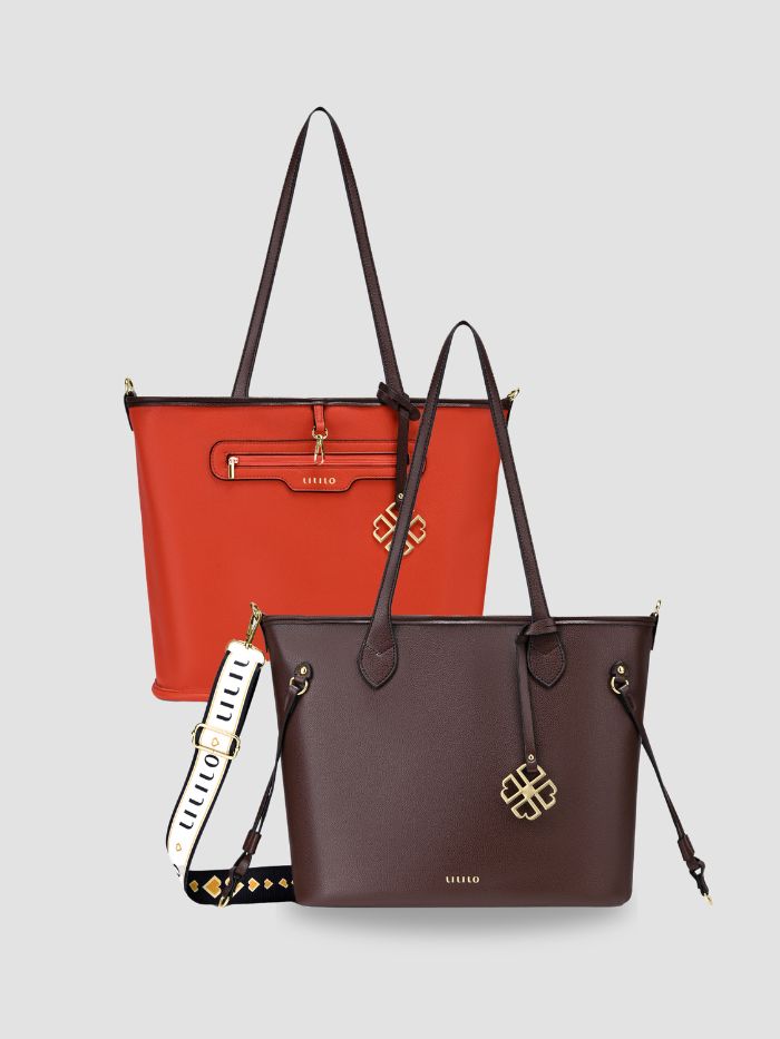 Two Faced Reversible Tote Bag - Zipper